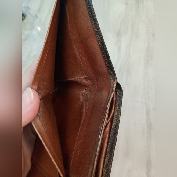 Vintage LOUIS VUITTON Double Snap Monogram Bifold Wallet Coin Pouch - Picture 5 of 10